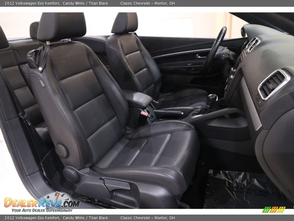 2012 Volkswagen Eos Komfort Candy White / Titan Black Photo #15