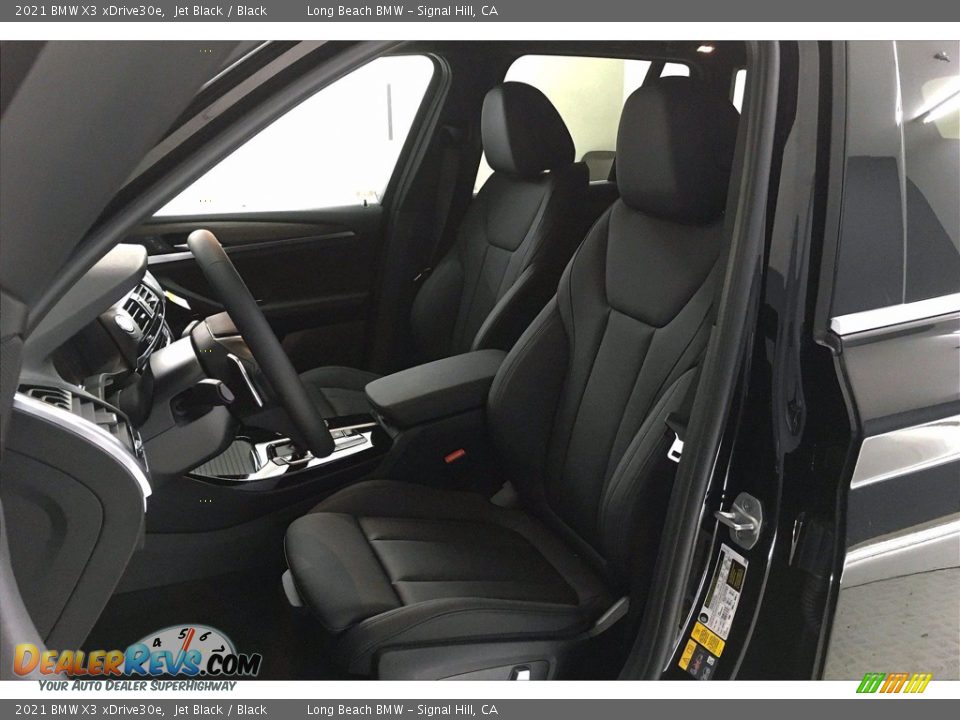 2021 BMW X3 xDrive30e Jet Black / Black Photo #9