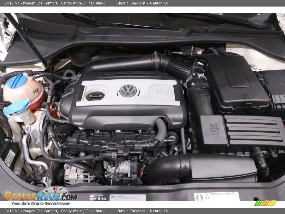 2012 Volkswagen Eos Komfort Candy White / Titan Black Photo #19