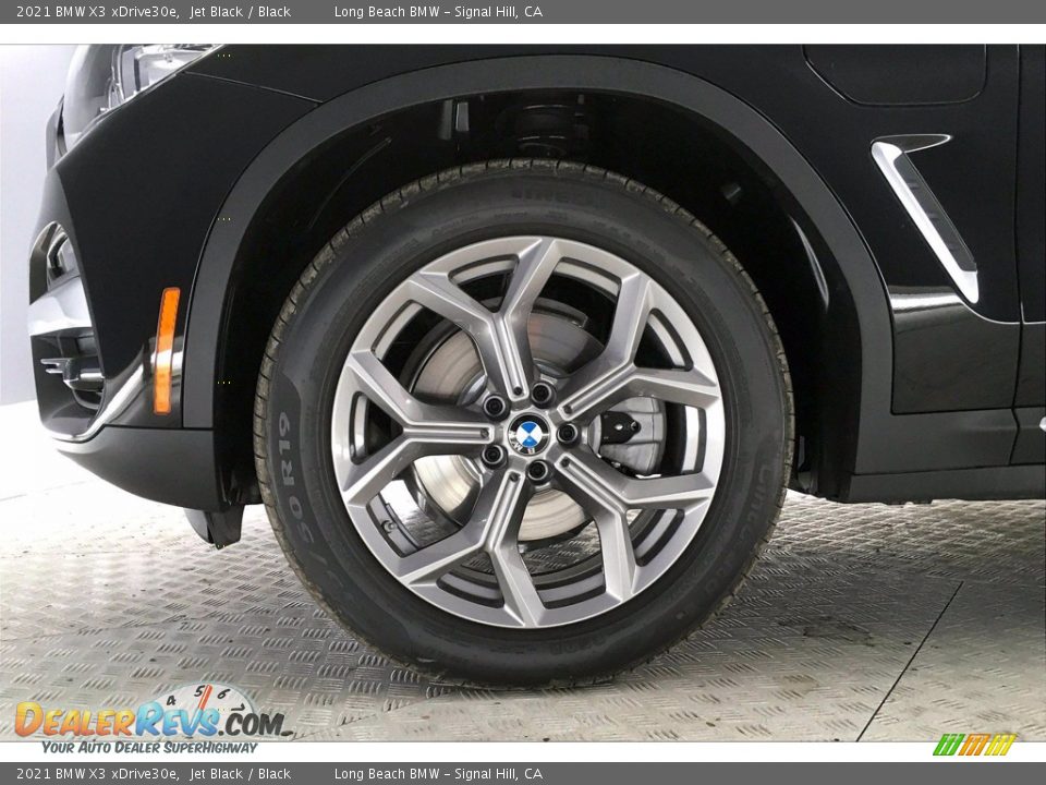 2021 BMW X3 xDrive30e Jet Black / Black Photo #12