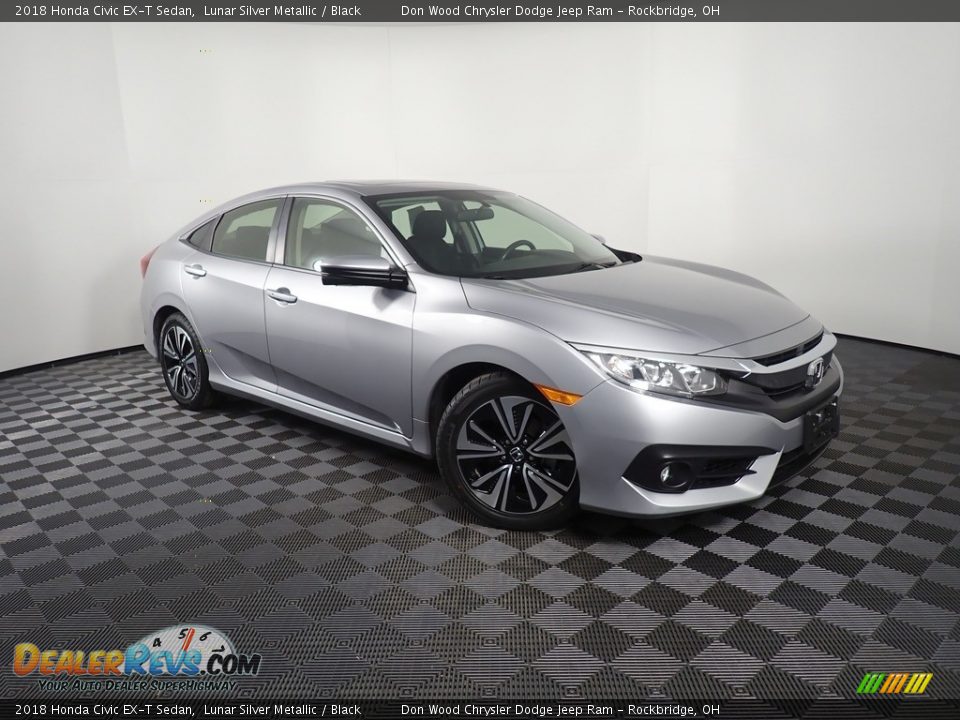 2018 Honda Civic EX-T Sedan Lunar Silver Metallic / Black Photo #4