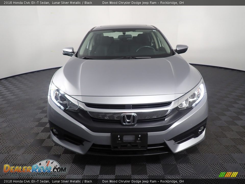 2018 Honda Civic EX-T Sedan Lunar Silver Metallic / Black Photo #6