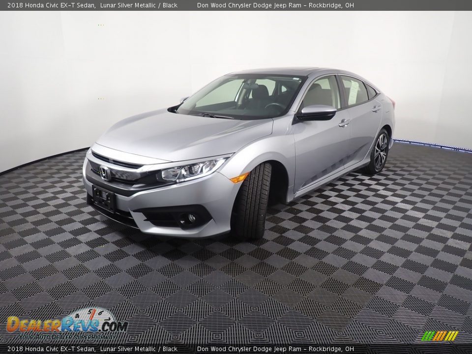 2018 Honda Civic EX-T Sedan Lunar Silver Metallic / Black Photo #9