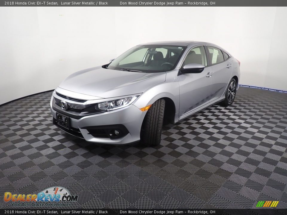 2018 Honda Civic EX-T Sedan Lunar Silver Metallic / Black Photo #9