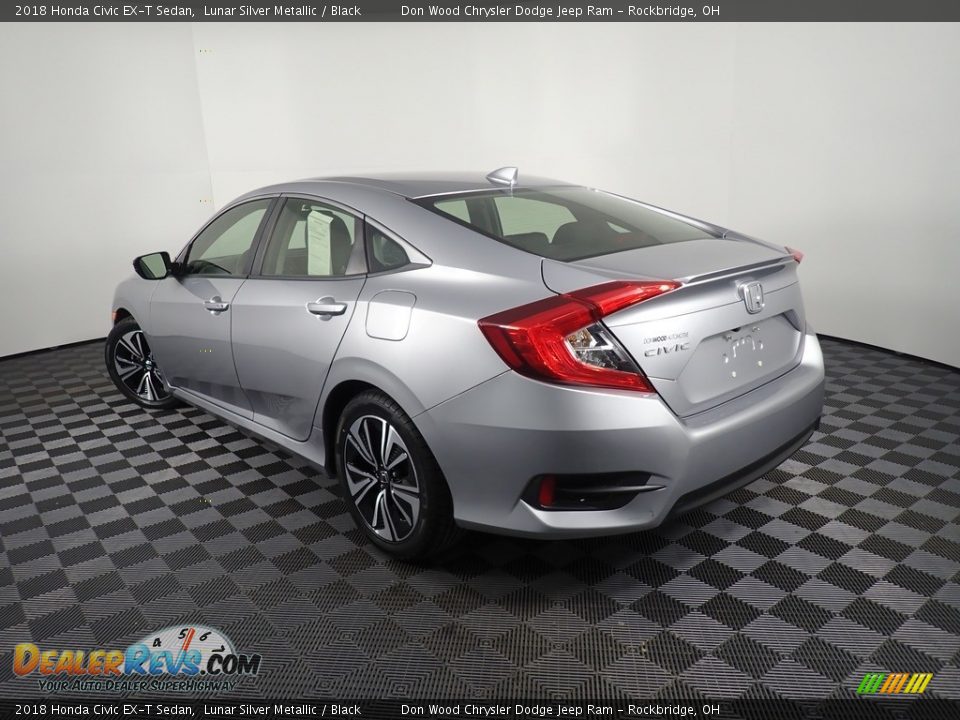 2018 Honda Civic EX-T Sedan Lunar Silver Metallic / Black Photo #12