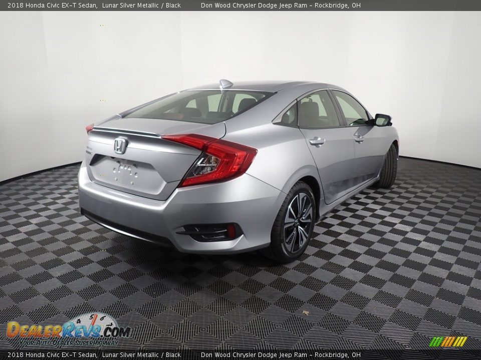 2018 Honda Civic EX-T Sedan Lunar Silver Metallic / Black Photo #16