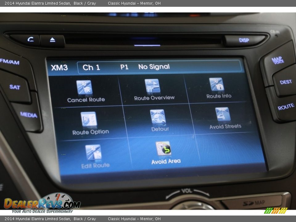 2014 Hyundai Elantra Limited Sedan Black / Gray Photo #14