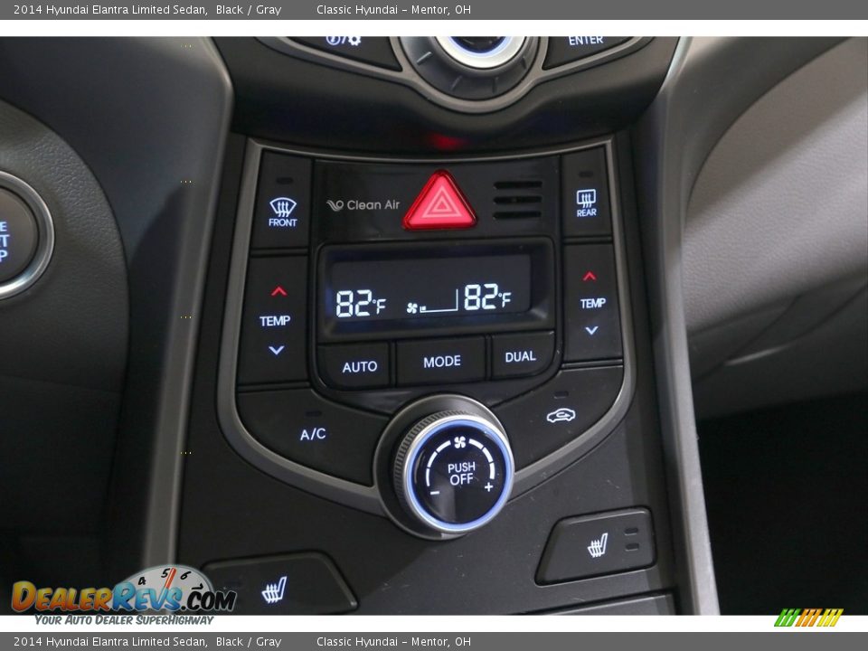 2014 Hyundai Elantra Limited Sedan Black / Gray Photo #16
