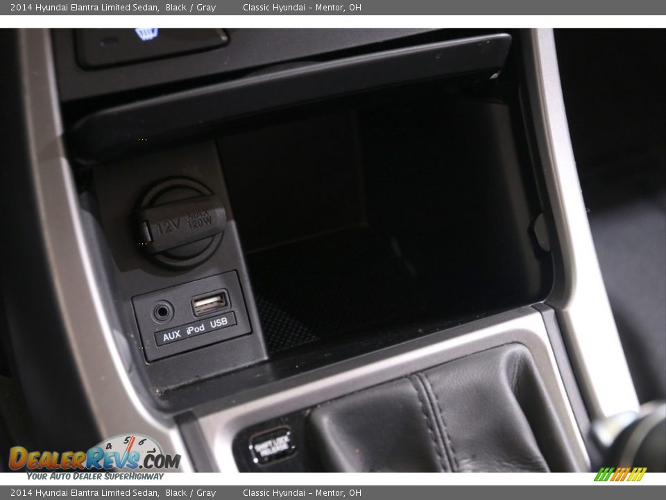 2014 Hyundai Elantra Limited Sedan Black / Gray Photo #17