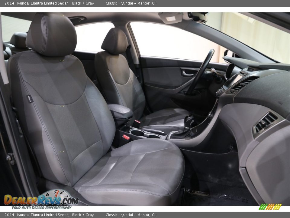 2014 Hyundai Elantra Limited Sedan Black / Gray Photo #19