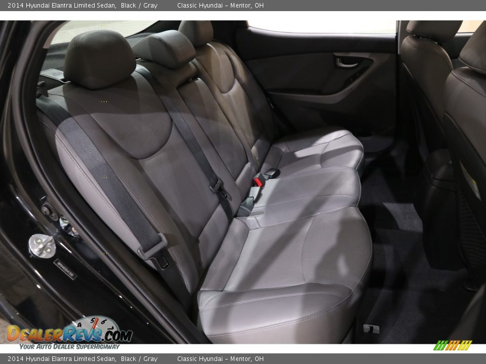 2014 Hyundai Elantra Limited Sedan Black / Gray Photo #20