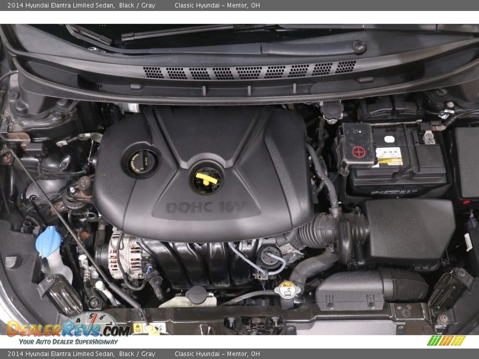 2014 Hyundai Elantra Limited Sedan Black / Gray Photo #23