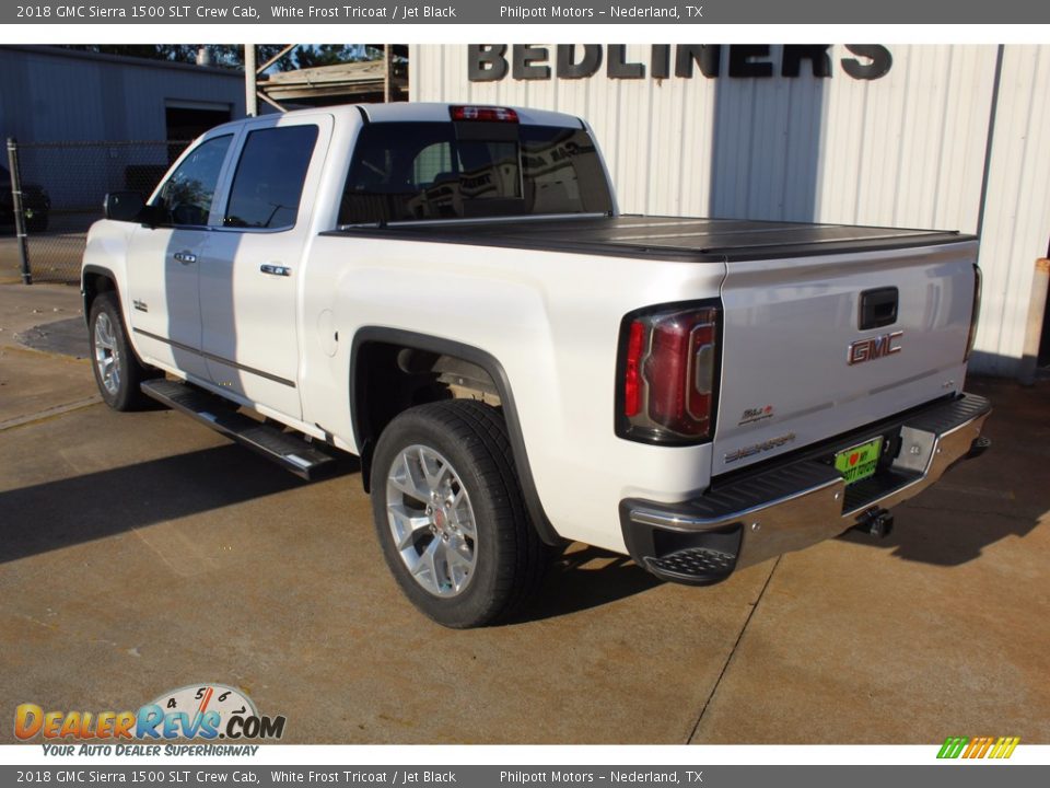 2018 GMC Sierra 1500 SLT Crew Cab White Frost Tricoat / Jet Black Photo #6