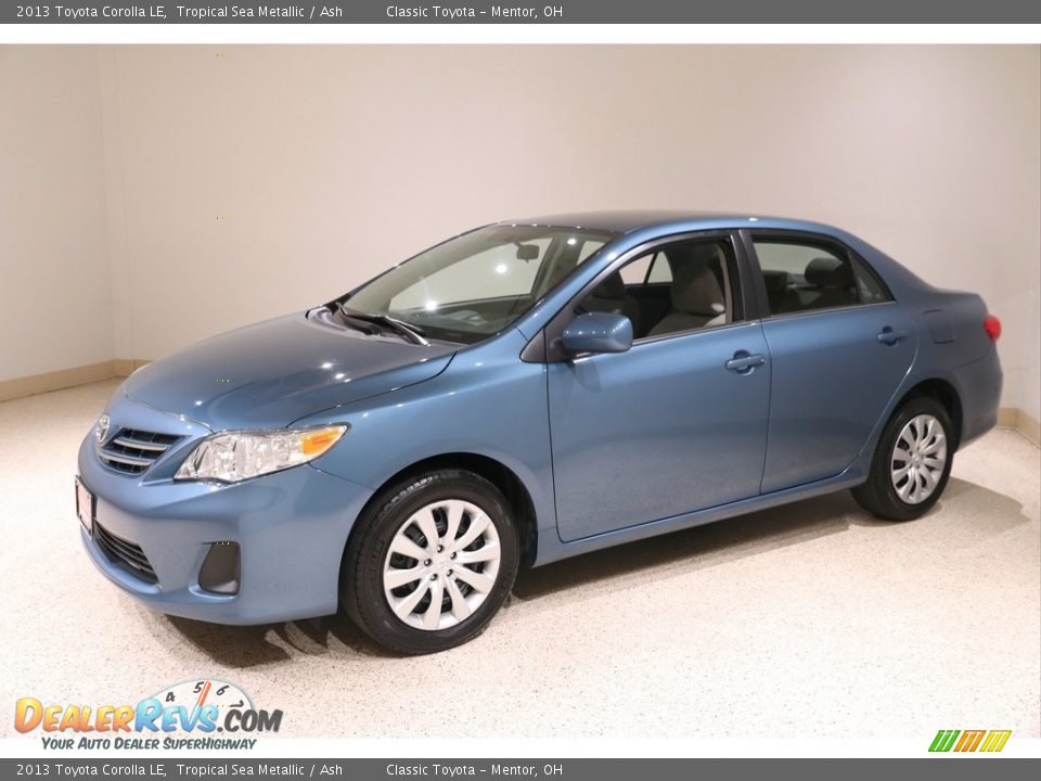 2013 Toyota Corolla LE Tropical Sea Metallic / Ash Photo #3
