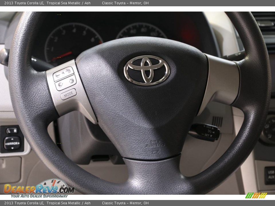 2013 Toyota Corolla LE Tropical Sea Metallic / Ash Photo #7