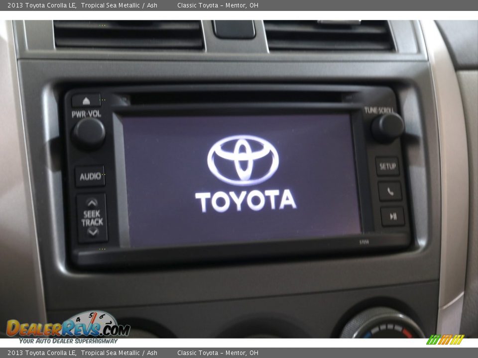 2013 Toyota Corolla LE Tropical Sea Metallic / Ash Photo #10