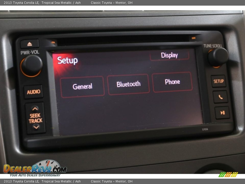 2013 Toyota Corolla LE Tropical Sea Metallic / Ash Photo #12