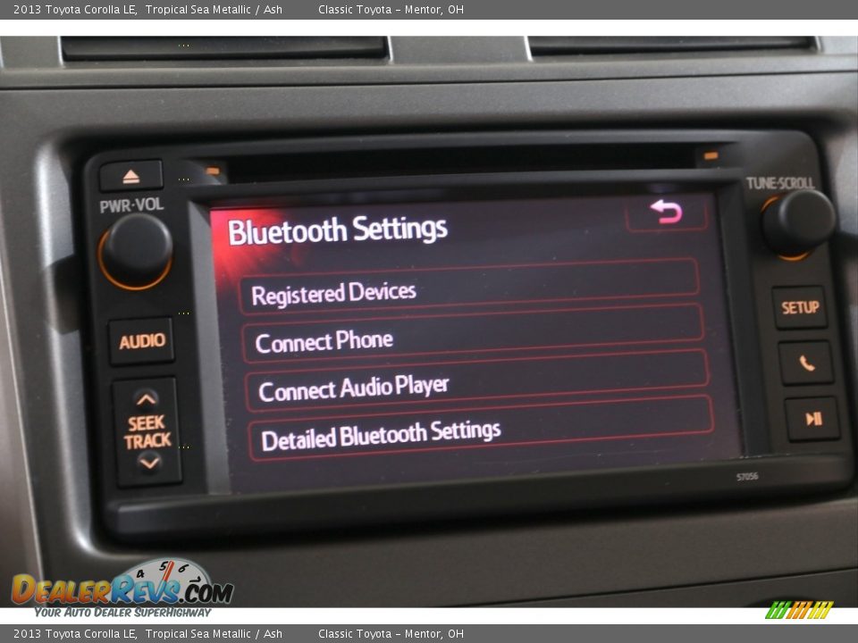 2013 Toyota Corolla LE Tropical Sea Metallic / Ash Photo #13