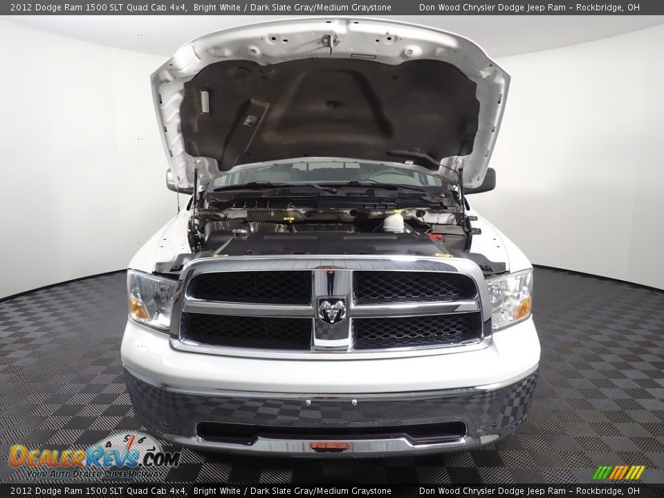 2012 Dodge Ram 1500 SLT Quad Cab 4x4 Bright White / Dark Slate Gray/Medium Graystone Photo #5