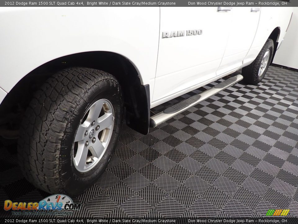 2012 Dodge Ram 1500 SLT Quad Cab 4x4 Bright White / Dark Slate Gray/Medium Graystone Photo #8