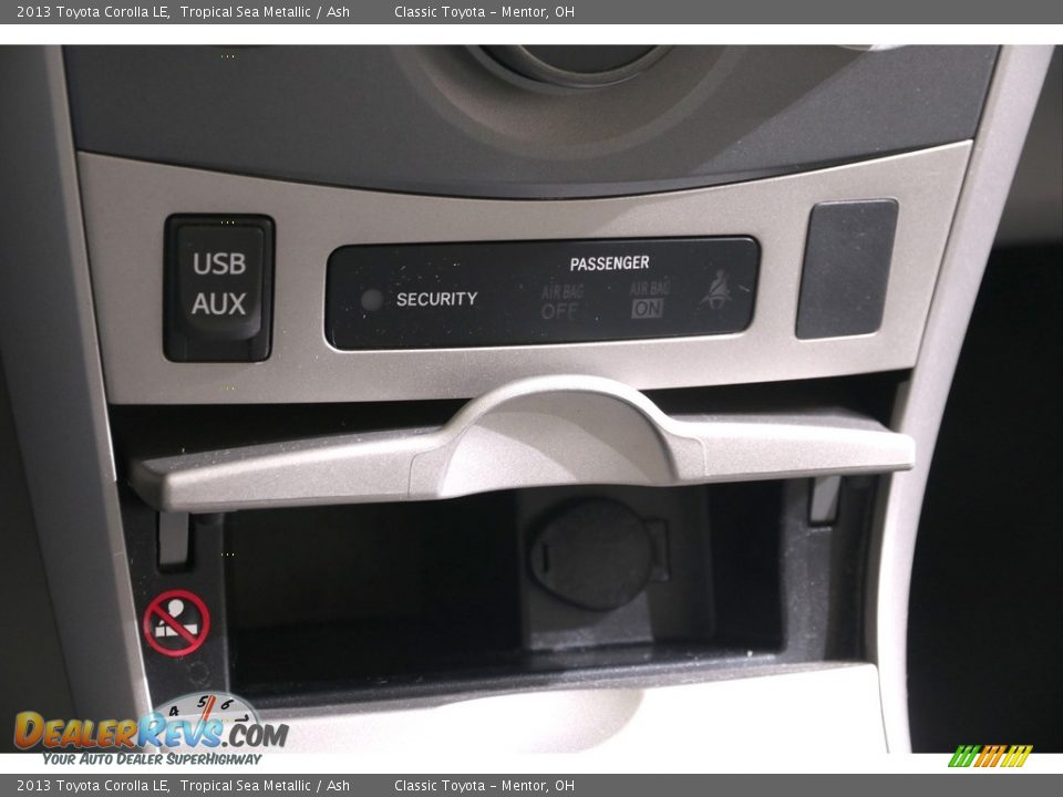 2013 Toyota Corolla LE Tropical Sea Metallic / Ash Photo #17