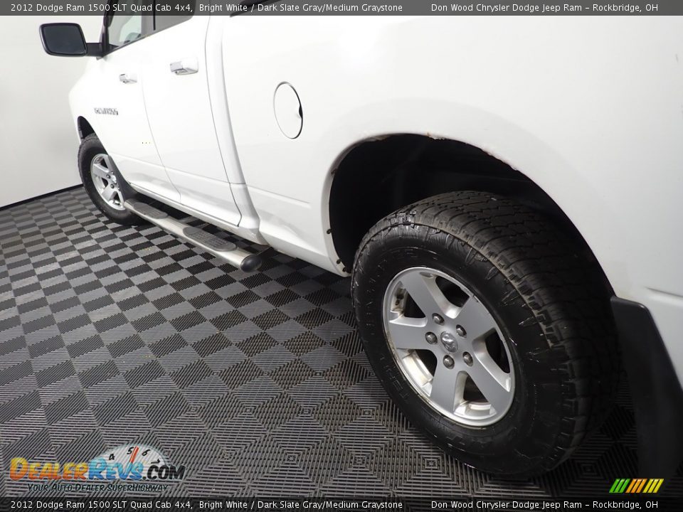 2012 Dodge Ram 1500 SLT Quad Cab 4x4 Bright White / Dark Slate Gray/Medium Graystone Photo #9
