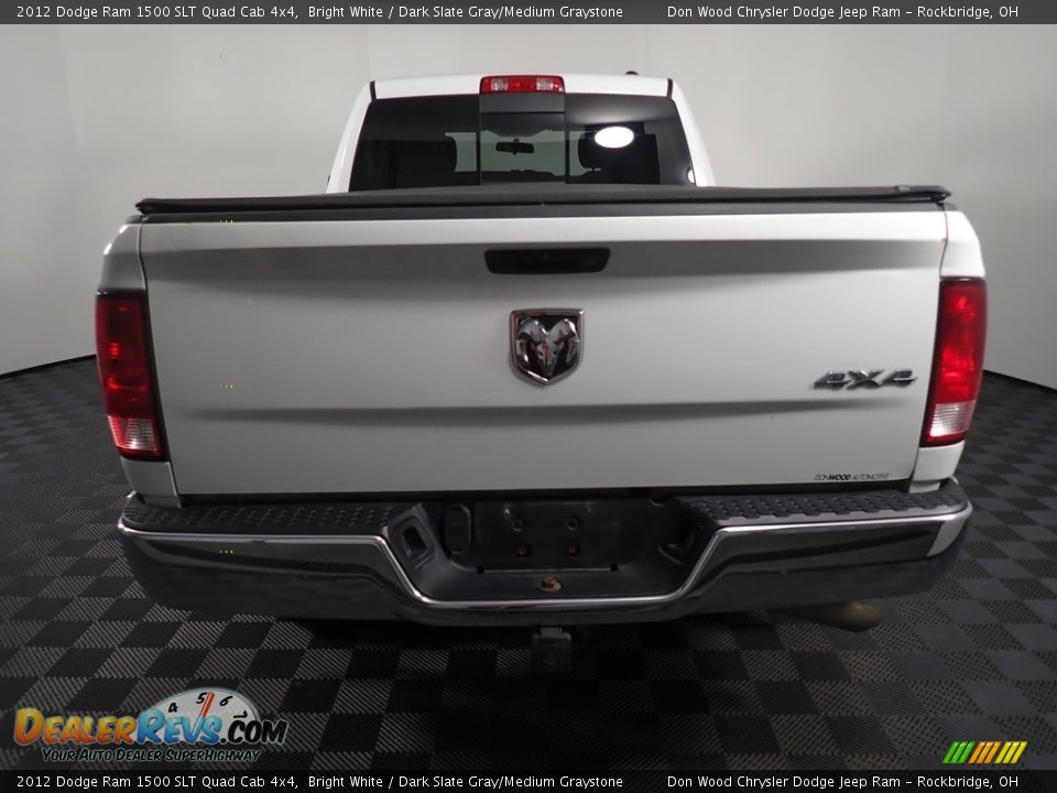 2012 Dodge Ram 1500 SLT Quad Cab 4x4 Bright White / Dark Slate Gray/Medium Graystone Photo #11