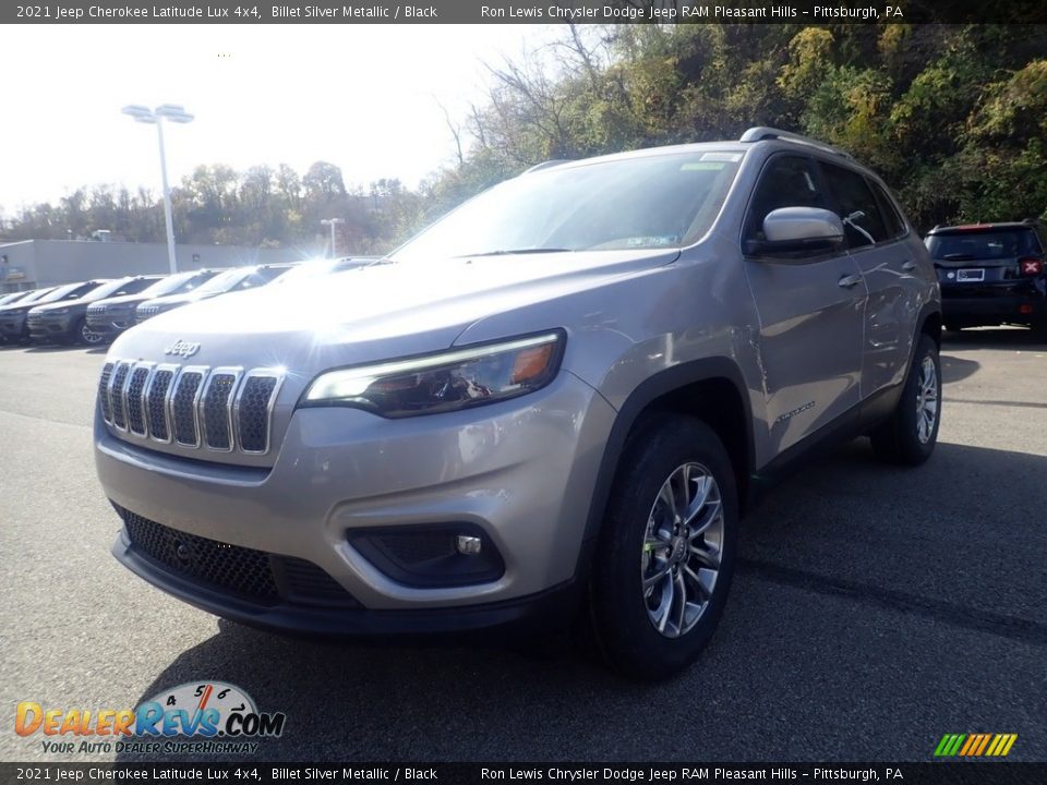 2021 Jeep Cherokee Latitude Lux 4x4 Billet Silver Metallic / Black Photo #1