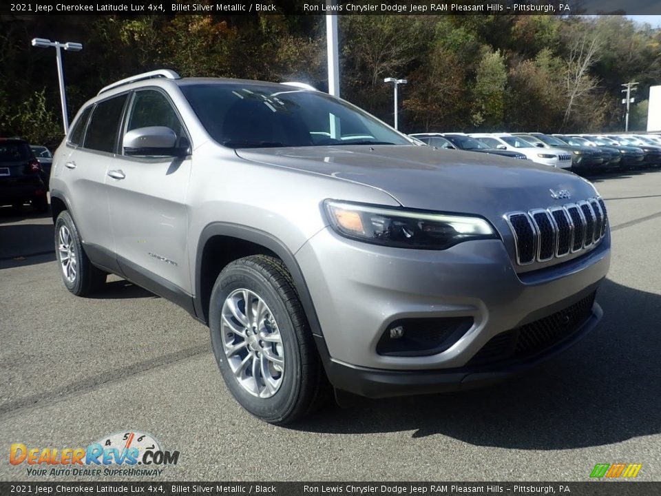 2021 Jeep Cherokee Latitude Lux 4x4 Billet Silver Metallic / Black Photo #3