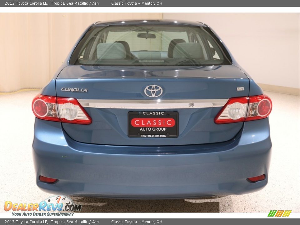 2013 Toyota Corolla LE Tropical Sea Metallic / Ash Photo #22