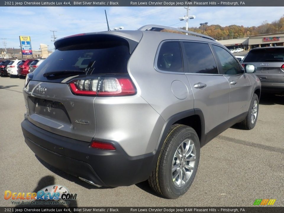 2021 Jeep Cherokee Latitude Lux 4x4 Billet Silver Metallic / Black Photo #5