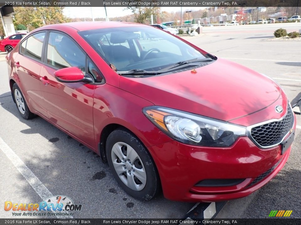 2016 Kia Forte LX Sedan Crimson Red / Black Photo #2