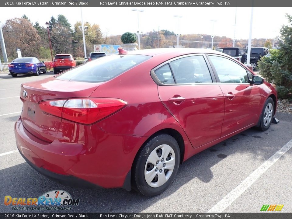 2016 Kia Forte LX Sedan Crimson Red / Black Photo #3