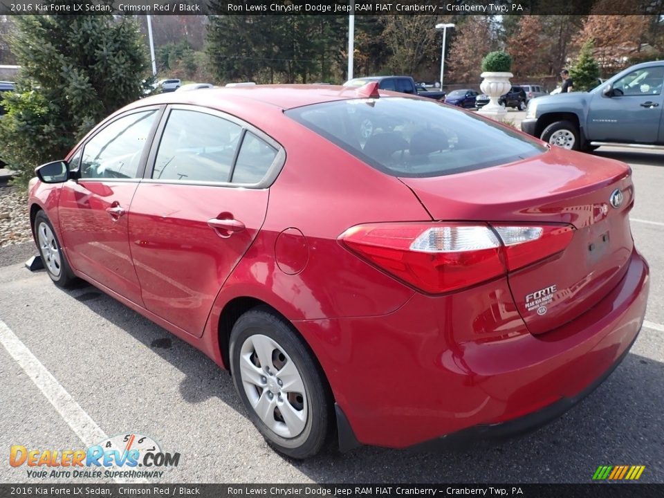 2016 Kia Forte LX Sedan Crimson Red / Black Photo #4