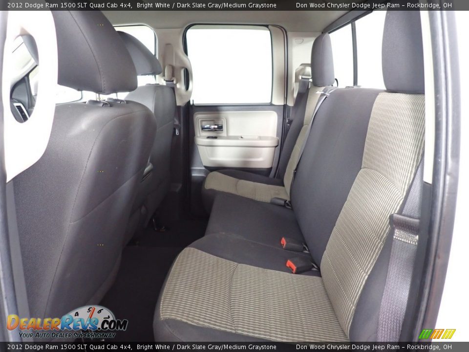 2012 Dodge Ram 1500 SLT Quad Cab 4x4 Bright White / Dark Slate Gray/Medium Graystone Photo #27