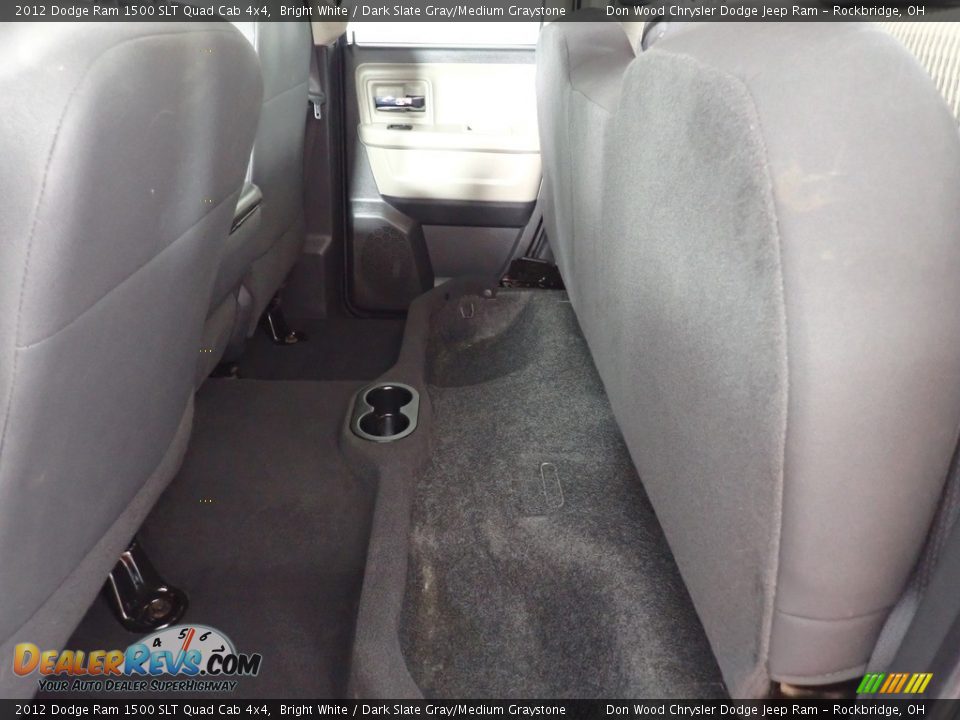 2012 Dodge Ram 1500 SLT Quad Cab 4x4 Bright White / Dark Slate Gray/Medium Graystone Photo #28