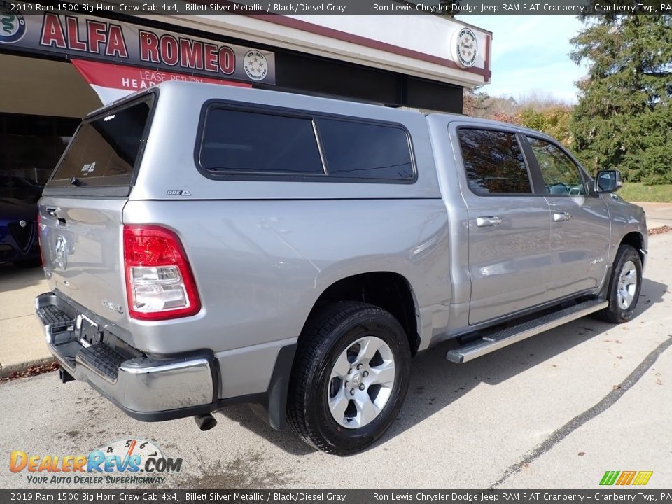 2019 Ram 1500 Big Horn Crew Cab 4x4 Billett Silver Metallic / Black/Diesel Gray Photo #2