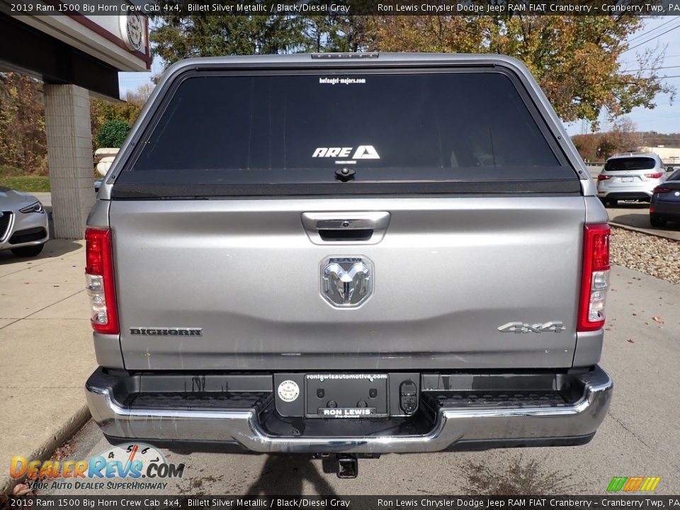 2019 Ram 1500 Big Horn Crew Cab 4x4 Billett Silver Metallic / Black/Diesel Gray Photo #3