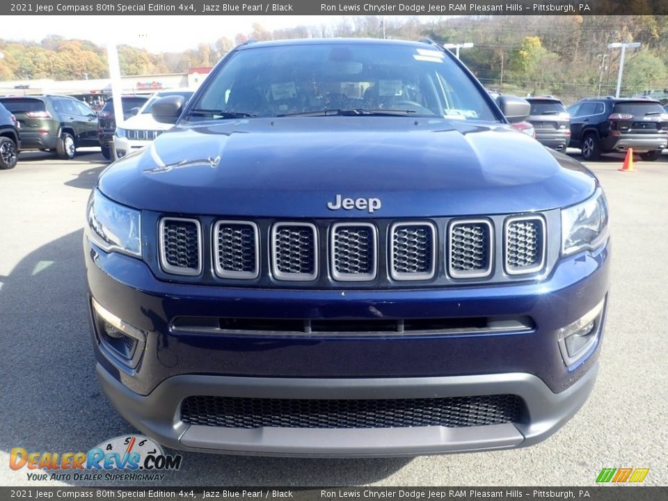 2021 Jeep Compass 80th Special Edition 4x4 Jazz Blue Pearl / Black Photo #2