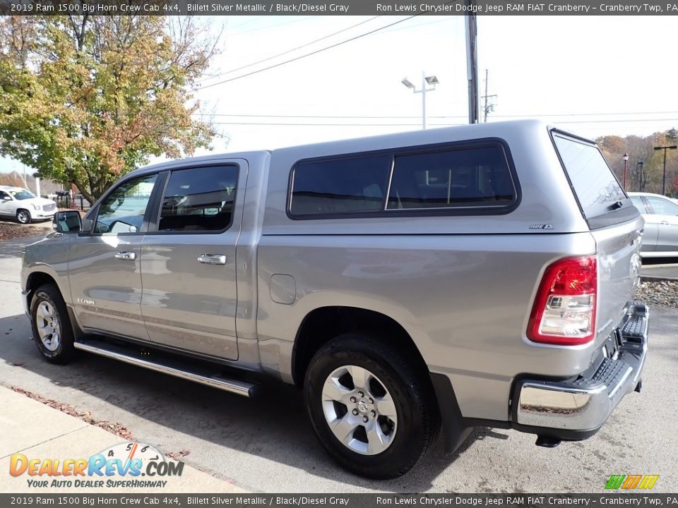 2019 Ram 1500 Big Horn Crew Cab 4x4 Billett Silver Metallic / Black/Diesel Gray Photo #5