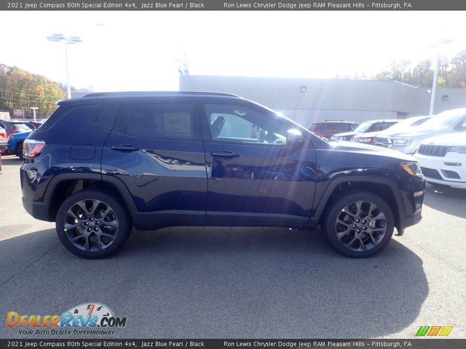 2021 Jeep Compass 80th Special Edition 4x4 Jazz Blue Pearl / Black Photo #4