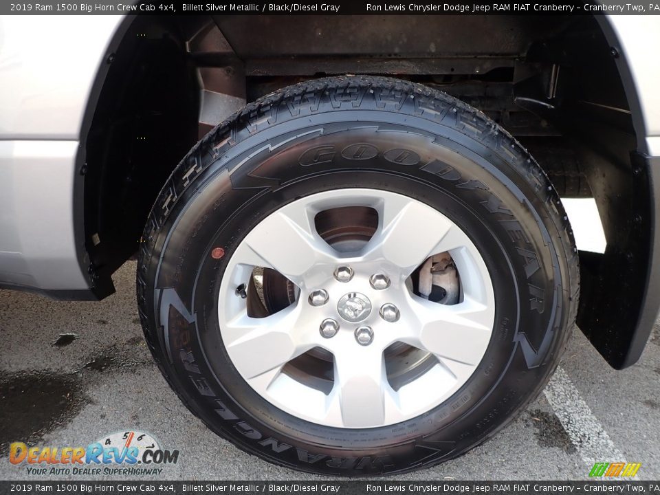 2019 Ram 1500 Big Horn Crew Cab 4x4 Billett Silver Metallic / Black/Diesel Gray Photo #10