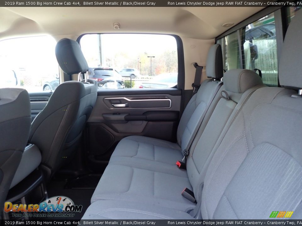 2019 Ram 1500 Big Horn Crew Cab 4x4 Billett Silver Metallic / Black/Diesel Gray Photo #13
