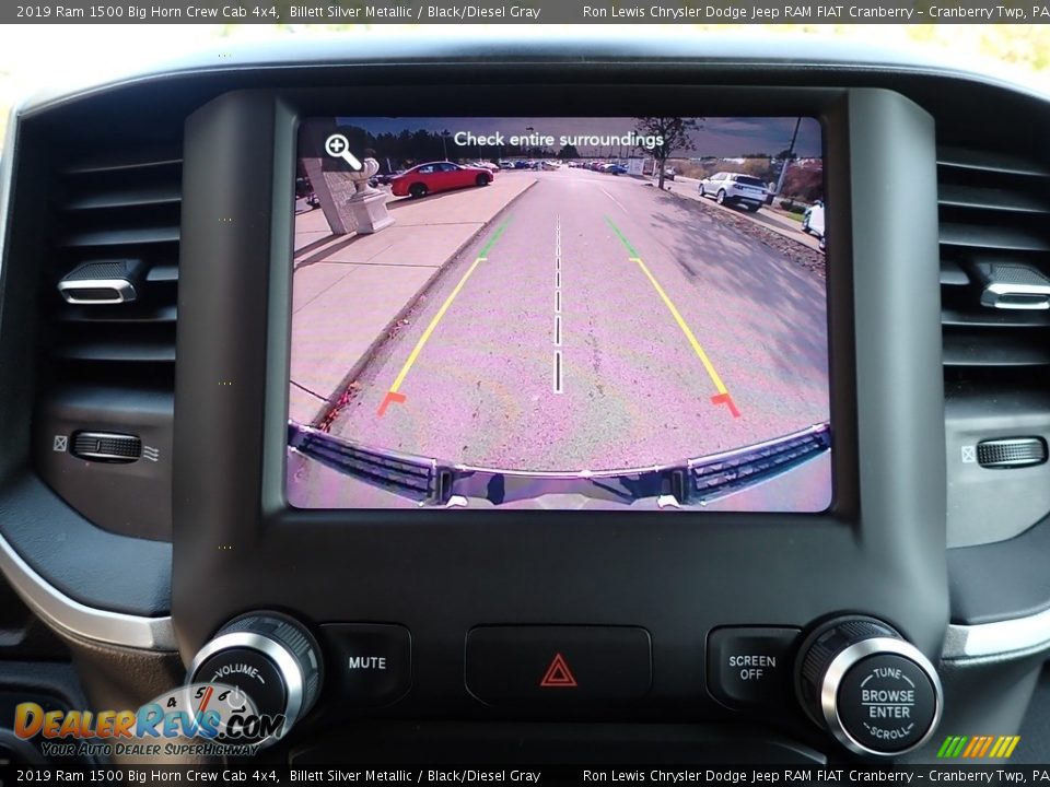 2019 Ram 1500 Big Horn Crew Cab 4x4 Billett Silver Metallic / Black/Diesel Gray Photo #19