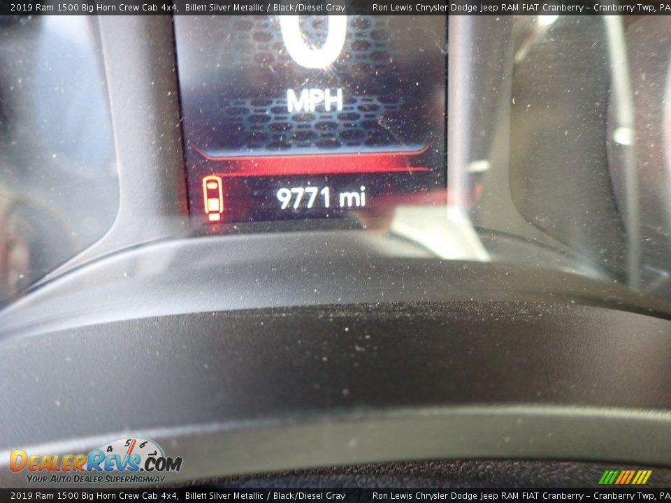 2019 Ram 1500 Big Horn Crew Cab 4x4 Billett Silver Metallic / Black/Diesel Gray Photo #20