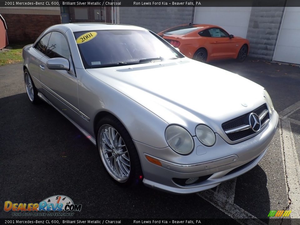 2001 Mercedes-Benz CL 600 Brilliant Silver Metallic / Charcoal Photo #3