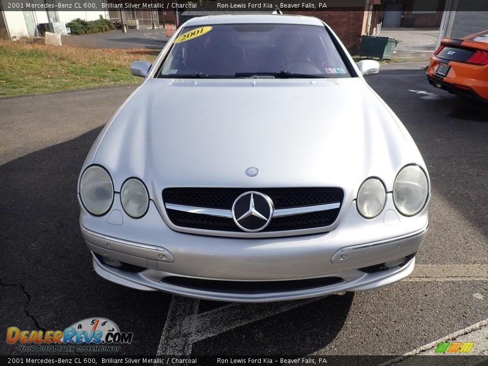 2001 Mercedes-Benz CL 600 Brilliant Silver Metallic / Charcoal Photo #4