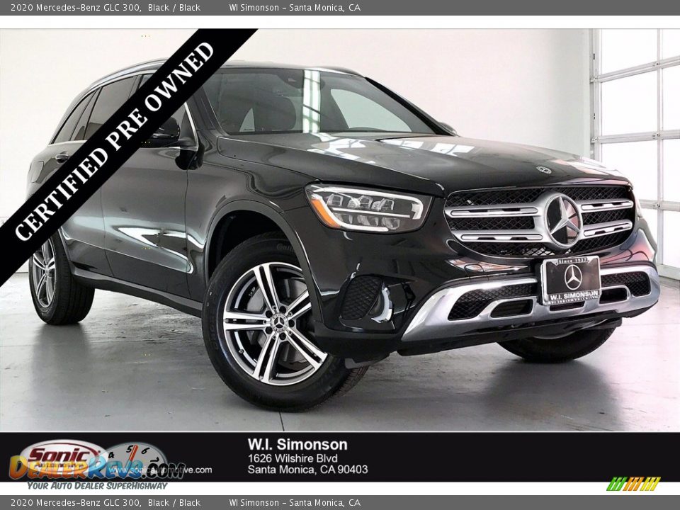 2020 Mercedes-Benz GLC 300 Black / Black Photo #1