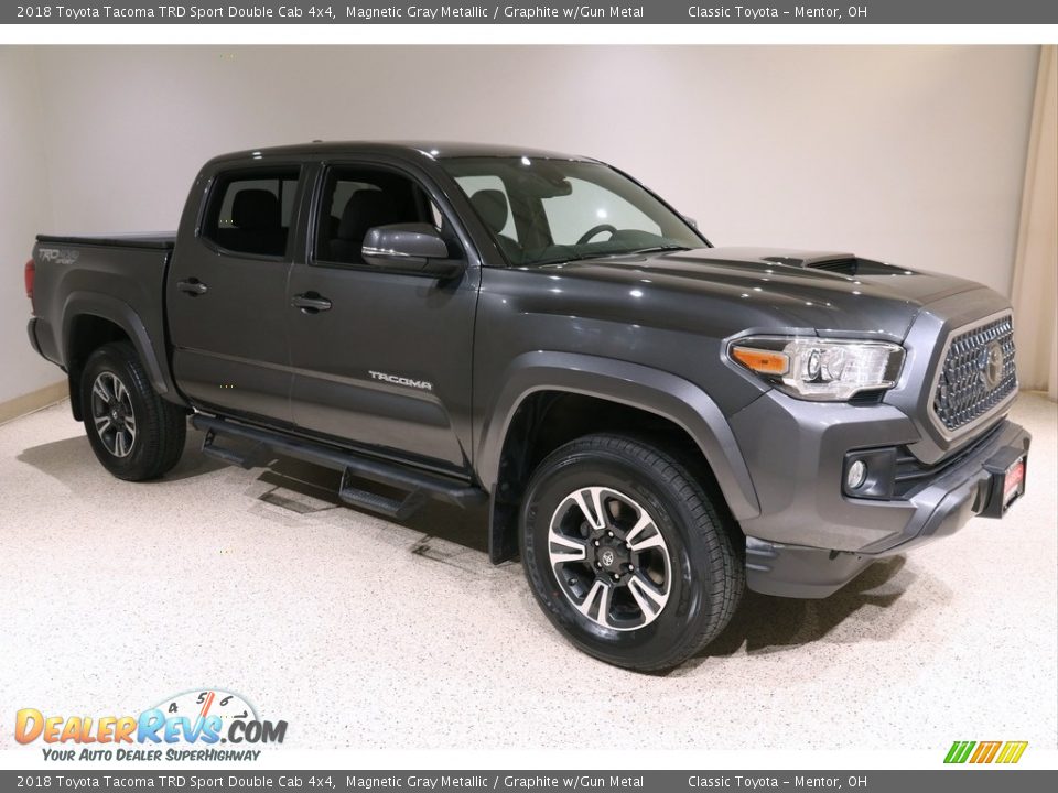 2018 Toyota Tacoma TRD Sport Double Cab 4x4 Magnetic Gray Metallic / Graphite w/Gun Metal Photo #1