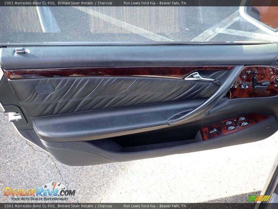 2001 Mercedes-Benz CL 600 Brilliant Silver Metallic / Charcoal Photo #13